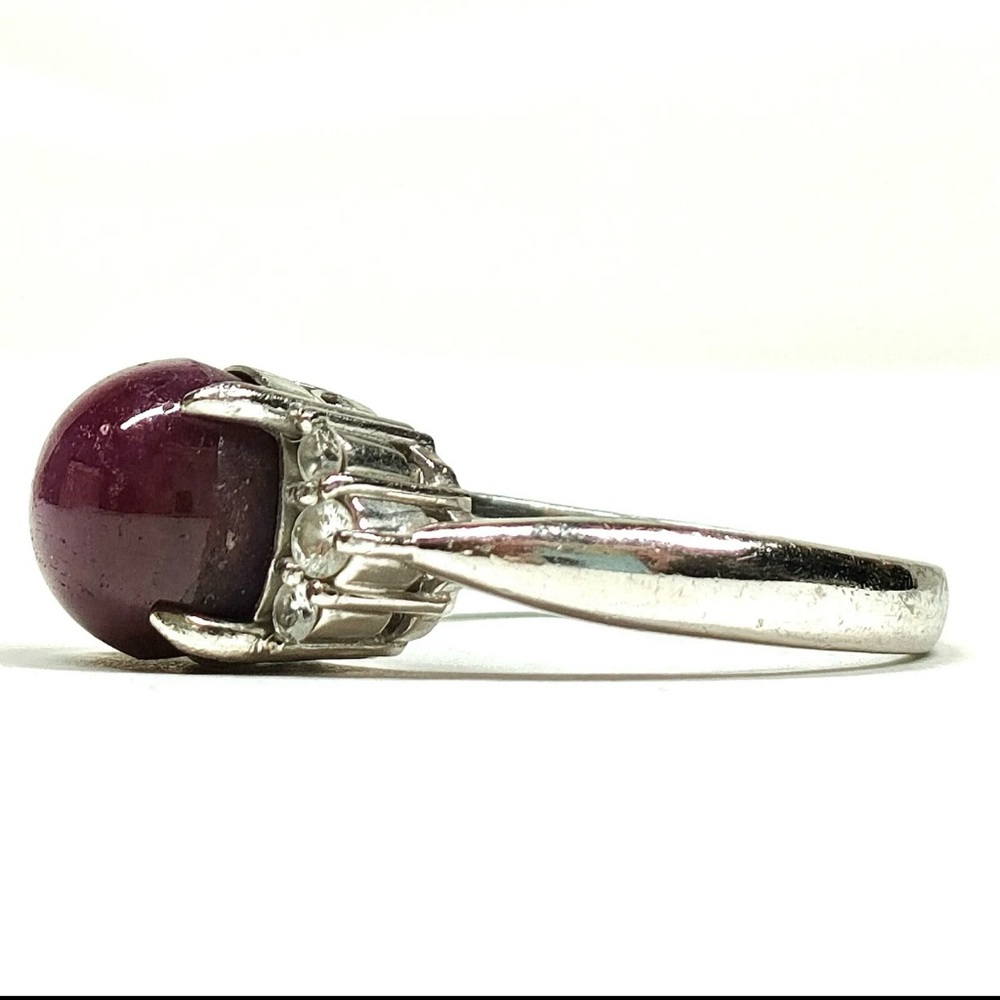 Jewelry Ring   Starsapphire 5.71ct Platinum 3713523 - Picture 3 of 10